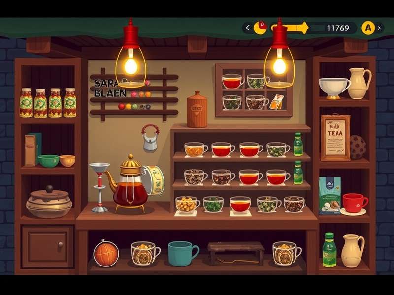 Chai Escape Journey marketplace with various tea ingredients